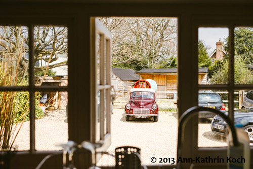 Morris Minor Wedding Hire at Beaulieu