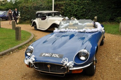 E-Type Jaguar attends another wedding