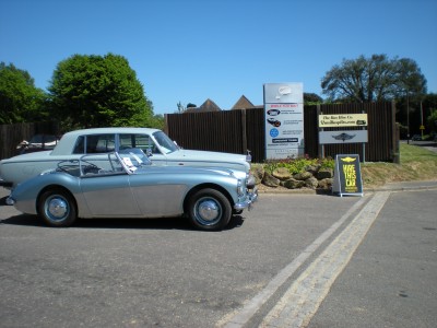 The Cars outside Vanilla HQ