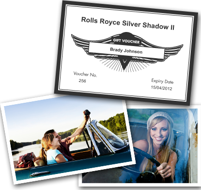 Photos of people in cars.